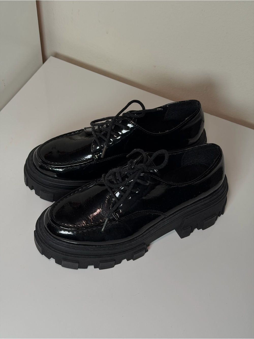 ASOS Black Chunky Lace-Up Women's Shoes